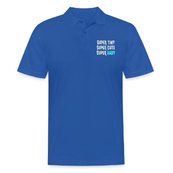 Super petit - super mignon - super bébé - bleu - Polo Homme - bleu royal - Devant - Kai (181cm)
