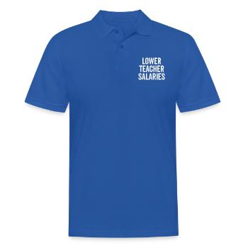 Lower Teacher Salaries - Men's Polo Shirt - royal blue - Front - Kai (181cm)