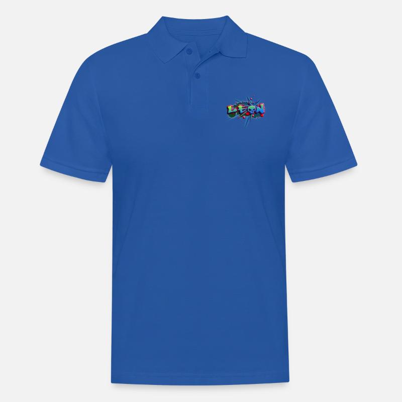 leon_a_012014 - Männer Poloshirt - Royalblau