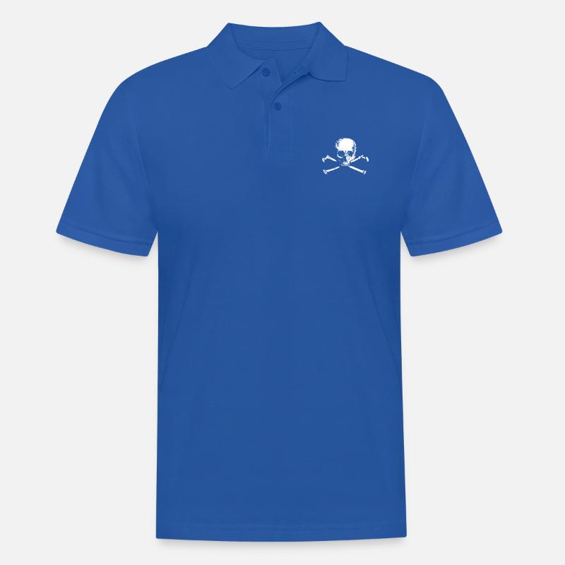 Schädel und Knochen Gesellschaft - Männer Poloshirt - Royalblau