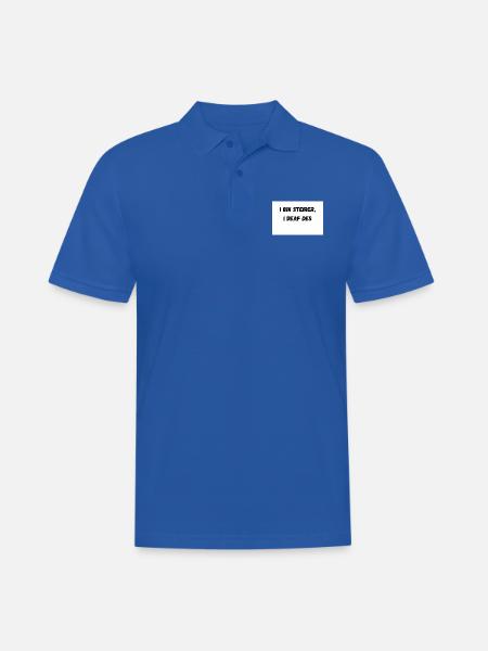 I bin steirer i deaf des 1 - Männer Poloshirt - Royalblau