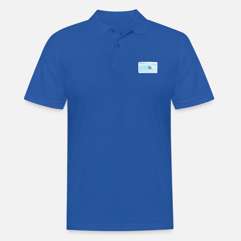 Robbe - Männer Poloshirt - Royalblau