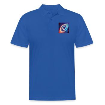 Das Auge am Himmel - Männer Poloshirt - Royalblau - Vorne - Kai (181cm)