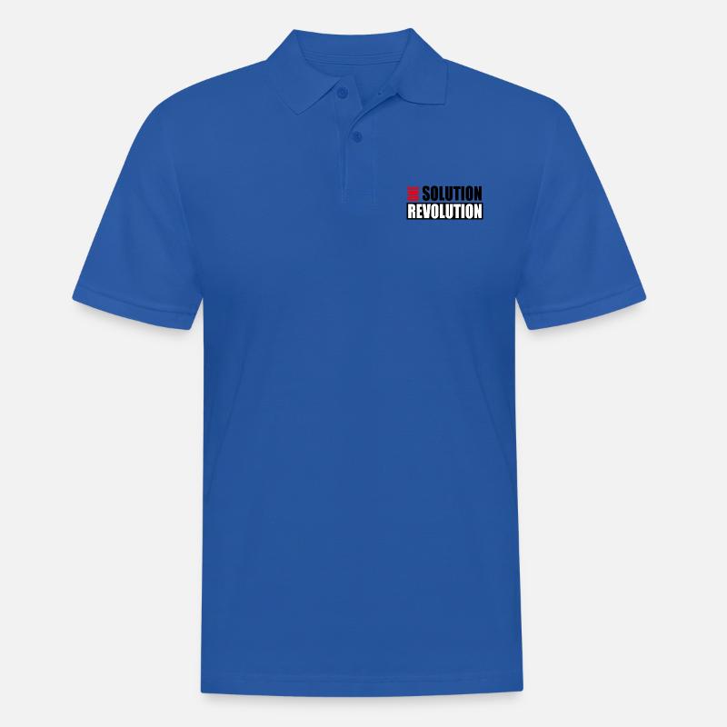 One Solution Revolution - Männer Poloshirt - Royalblau