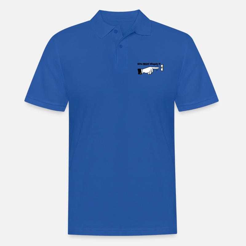 Bitte nicht klingeln!!! - Männer Poloshirt - Royalblau