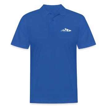 Montagnes - Polo Homme - bleu royal - Devant - Kai (181cm)