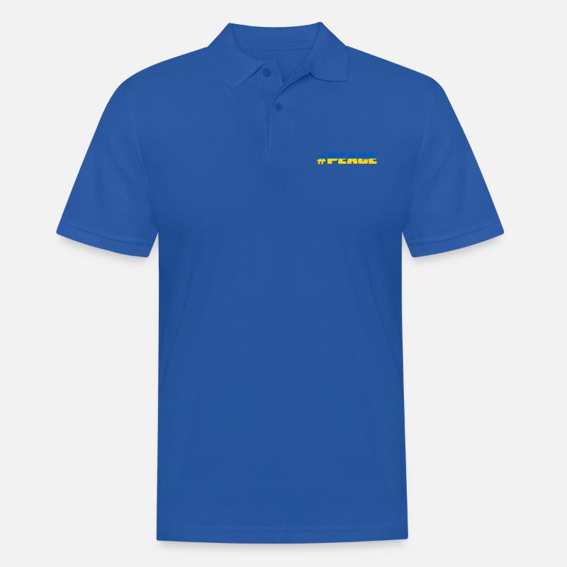 # PEACE - Männer Poloshirt - Royalblau
