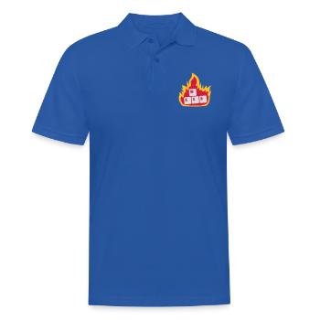 Nerd Computer WASD Clavier - Polo Homme - bleu royal - Devant - Kai (181cm)