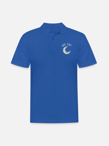 Bubu Sleeping Moon Gift Idea - Men's Polo Shirt - royal blue