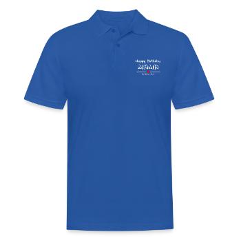 Happy Birthday MAMA wir lieben dich! - Männer Poloshirt - Royalblau - Vorne - Kai (181cm)
