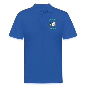 Hope Returns with Peace - Palestine Design - Men's Polo Shirt - royal blue - Front - Kai (181cm)