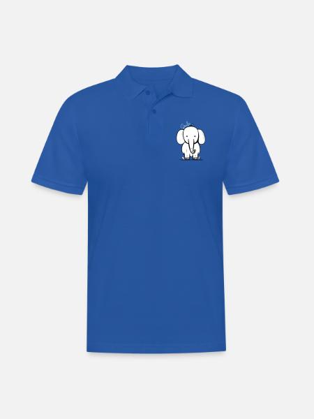 Elephant smile - Men's Polo Shirt - royal blue