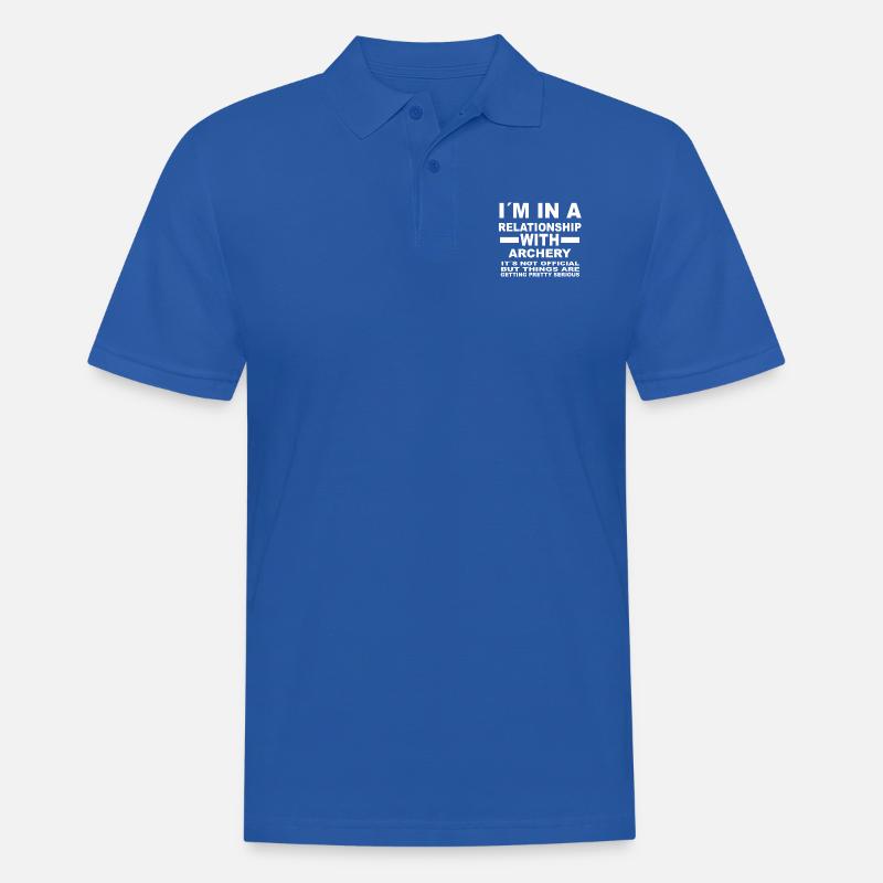 relationship with ARCHERY - Männer Poloshirt - Royalblau