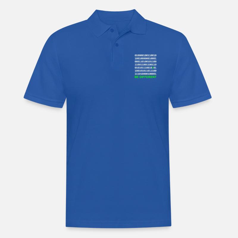 Be Different - Binary - Digital - Men's Polo Shirt - royal blue
