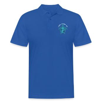 Les tortues me rendent heureux. Citation Amoureux des tortues Nature - Polo Homme - bleu royal - Devant - Kai (181cm)