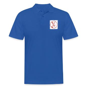 Easter For Girls Funny Quote Bunny Tooth Green - Men's Polo Shirt - royal blue - Front - Kai (181cm)