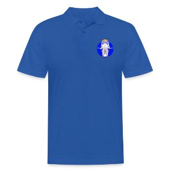 Bird Motorcycle Riding Biker Motorcyclist Hobby - Men's Polo Shirt - royal blue - Front - Kai (181cm)