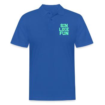 Le TRIATHLON pèche comme le plaisir - Polo Homme - bleu royal - Devant - Kai (181cm)