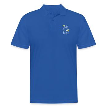 Birthday Queen turns 60 60th birthday Women - Men's Polo Shirt - royal blue - Front - Kai (181cm)