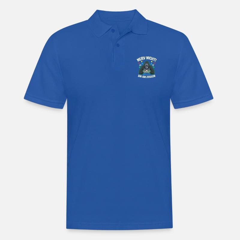Controller Videospiel Zocker Gamer Computerspiel - Männer Poloshirt - Royalblau