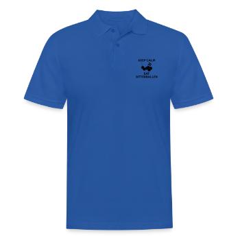 AVM KEEP CALM Eat Bitterballen Multi Color Vector - Polo Homme - bleu royal - Devant - Kai (181cm)