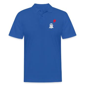 Conception de la bande dessinée Balloon Spirit - Polo Homme - bleu royal - Devant - Kai (181cm)