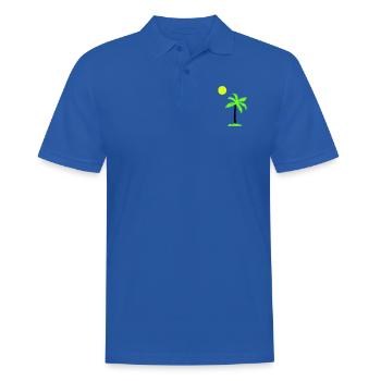 palme - Männer Poloshirt - Royalblau - Vorne - Kai (181cm)
