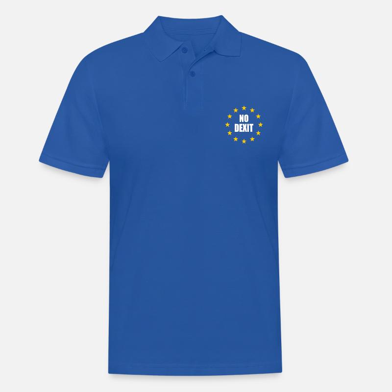 No dexit - Männer Poloshirt - Royalblau