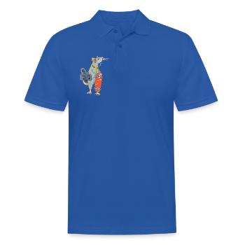 Skater Ratte Hip Hop Rap Skaterratte - Männer Poloshirt - Royalblau - Vorne - Kai (181cm)