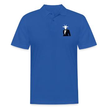 Goat boss with suit - Men's Polo Shirt - royal blue - Front - Kai (181cm)