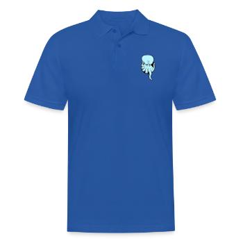 Poulpe trou tentacule ennuyé montrer mauvais œil - Polo Homme - bleu royal - Devant - Kai (181cm)