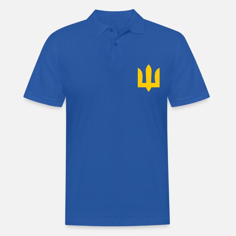 Ukraine - Männer Poloshirt - Royalblau