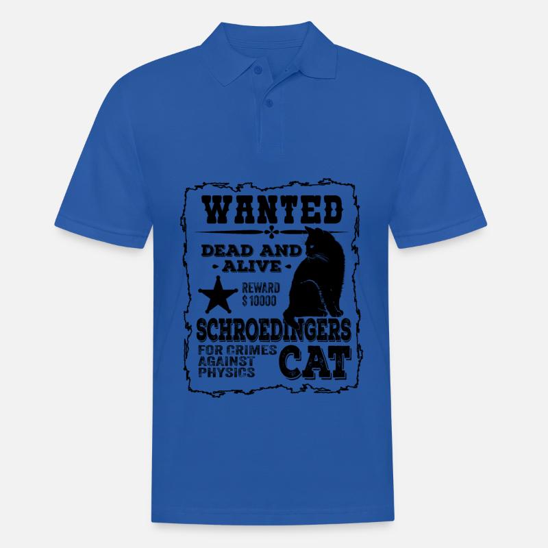 Schroedingers Katze Dead And Alive Physik Witz - Männer Poloshirt - Royalblau