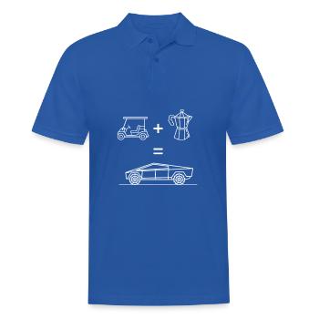Cafetière Chariot de golf Camionnette - Polo Homme - bleu royal - Devant - Kai (181cm)