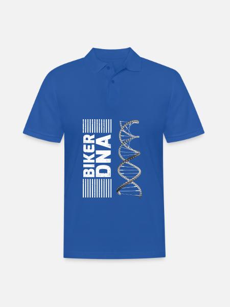 Fahradfahrer DNA Kette Speichen - Männer Poloshirt - Royalblau