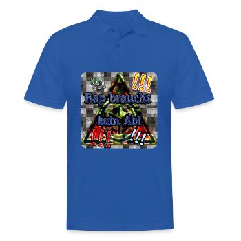 Rap braucht kein Abi - Club WoW - Männer Poloshirt - Royalblau - Vorne - Kai (181cm)