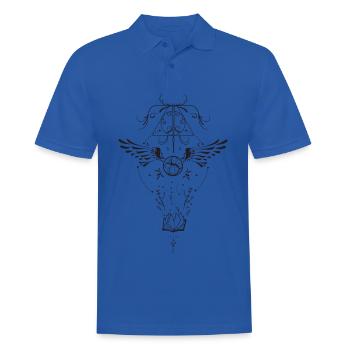 Die Heiligtümer des Todes vereint in einem Symbol - Männer Poloshirt - Royalblau - Vorne - Kai (181cm)