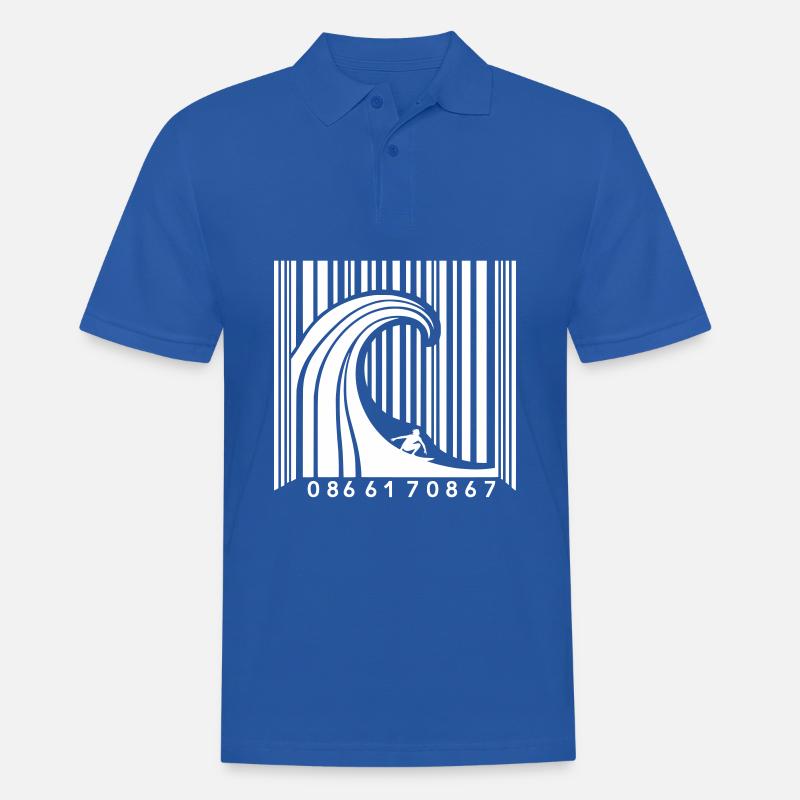 Surf Code - Männer Poloshirt - Royalblau