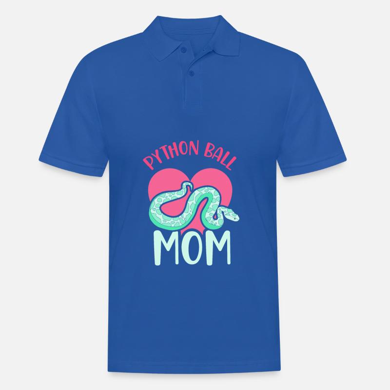 Python ball mom - Männer Poloshirt - Royalblau