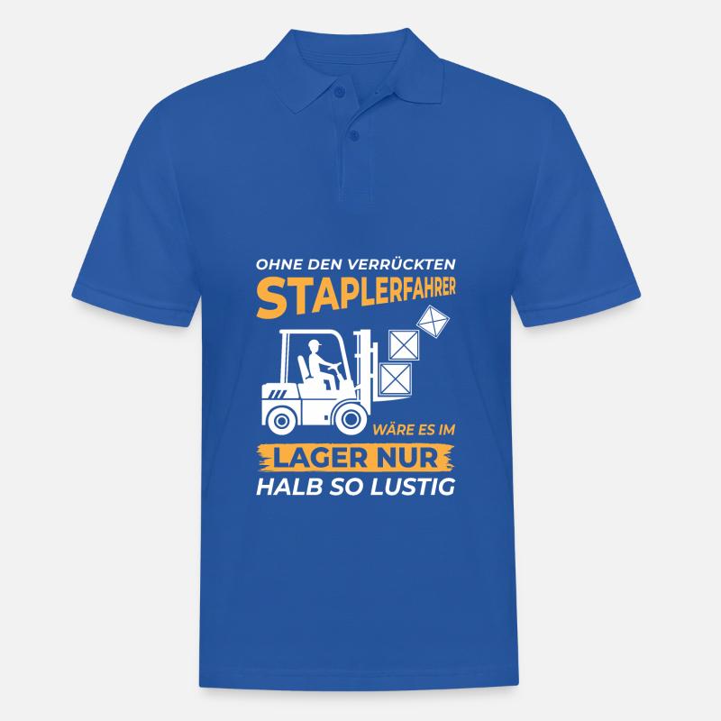 Lagerarbeiter Logistiker Stapler Staplerfahrer - Männer Poloshirt - Royalblau