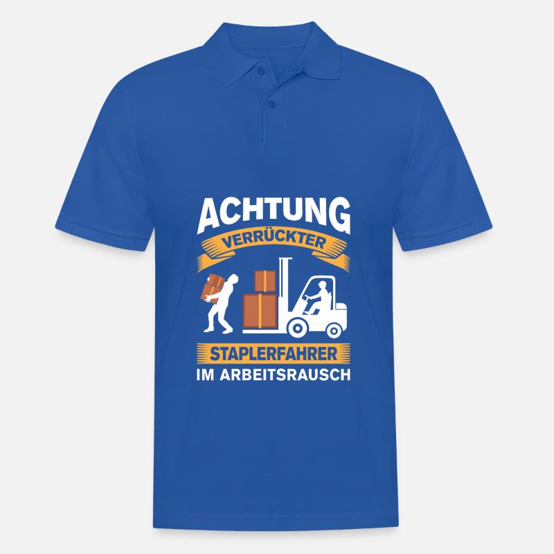 Lagerarbeiter Logistiker Stapler Staplerfahrer - Männer Poloshirt - Royalblau
