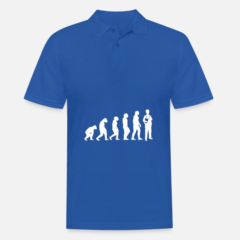 Evolution Arzt - Männer Poloshirt - Royalblau