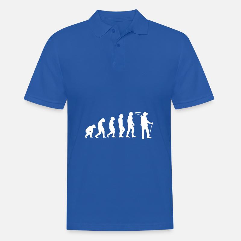 Evolution Landwirt - Männer Poloshirt - Royalblau