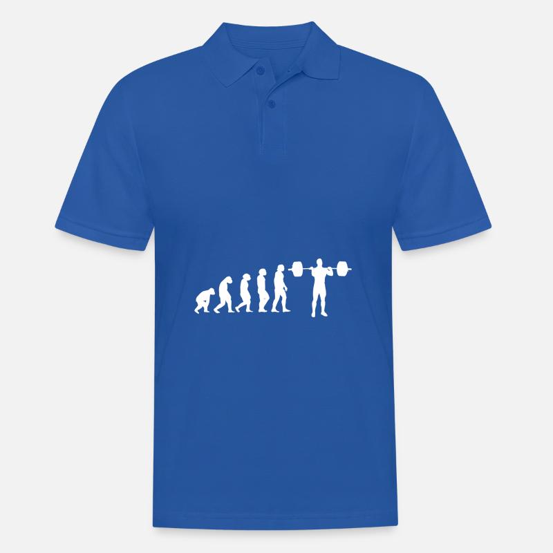 Evolution Gewichtheber - Männer Poloshirt - Royalblau