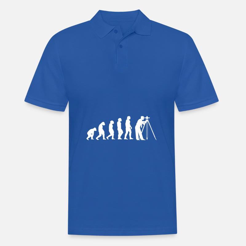 Evolution Vermesser - Männer Poloshirt - Royalblau