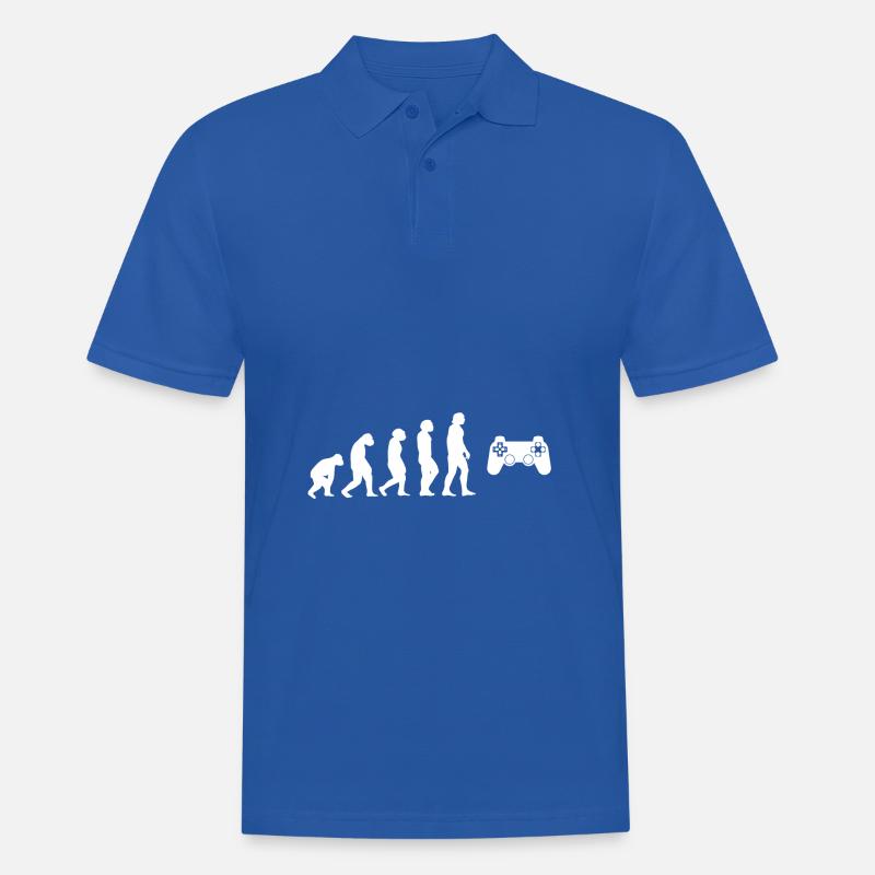 Evolution Zocker - Männer Poloshirt - Royalblau