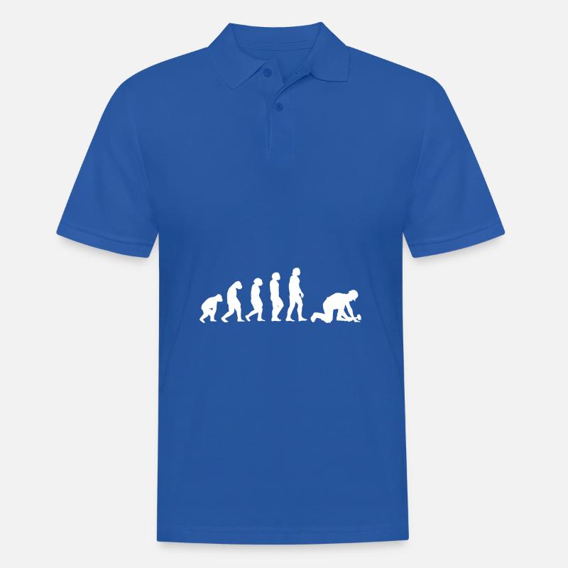 Evolution Pflasterer - Männer Poloshirt - Royalblau