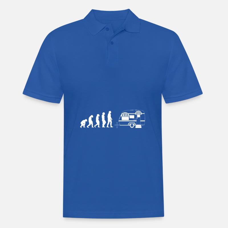 Evolution Camper - Männer Poloshirt - Royalblau