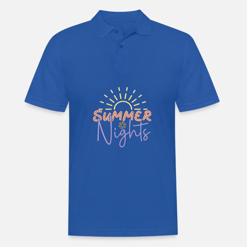 Sommernächte - Männer Poloshirt - Royalblau