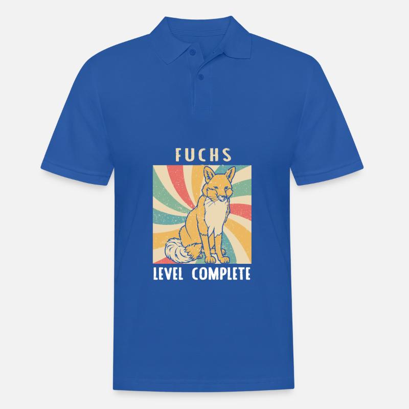 Fuchs level complete - Männer Poloshirt - Royalblau